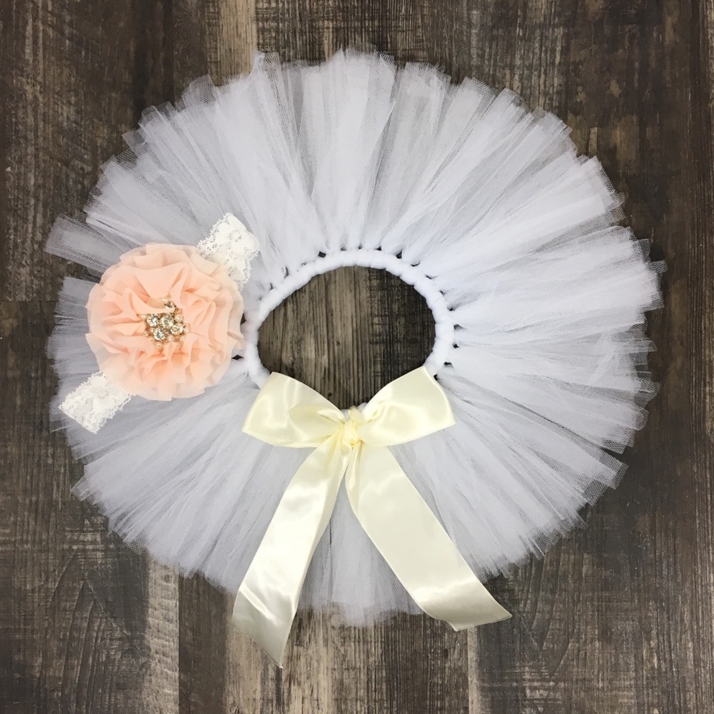 Baby Tutu, Ballerina Tutu, Flower Headband, Props